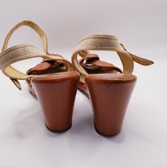 60s Vintage Kerrybrooke Strappy Wedge - Size 5.5 - Wounded but Wonderful - Picture 4 of 7